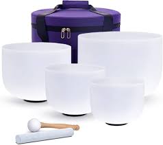 SET 4 Crystal Bowls 6"-8"-10"-12" + 1 Bolso de REGALO